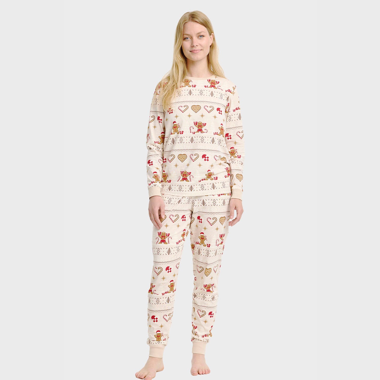 Christmas Cookie julepysj beige – Dame